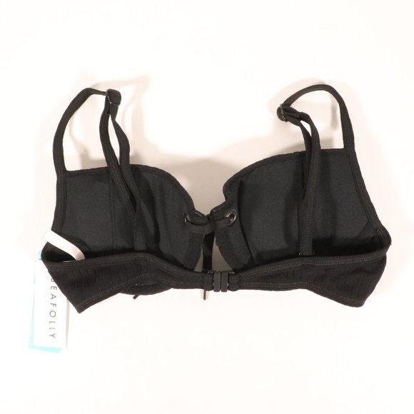 NWT Seafolly Inka Rib Sweetheart Bustier in Black - Picture 3 of 14